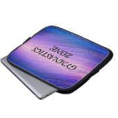 女体操ゾーン体操選手レインボースパークル ラップトップスリーブ (正面下部)