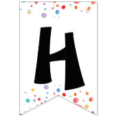 女体操ハッピーバースデーピンクレインボー バンティングフラッグ (第2の旗)