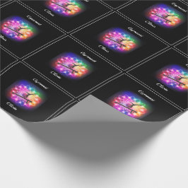 女体操バランスビームパーソナライズされた ラッピングペーパー