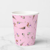 女体操バースデーパーティー紙カップ 紙コップ (裏面)