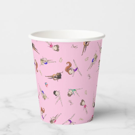 女体操バースデーパーティー紙カップ 紙コップ (正面)
