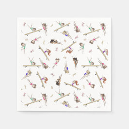 女体操バースデーパーティー スタンダードカクテルナプキン