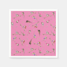 女体操バースデーパーティー スタンダードカクテルナプキン