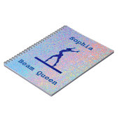 女体操ビームクイーンスパイラルフォトノートブック ノートブック (左側)