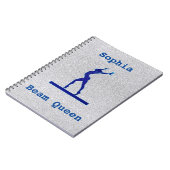 女体操ビームクイーンスパイラルフォトノートブック ノートブック (左側)