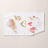 女体操ピンクハート バスタオルセット (ハンドタオル)