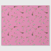 女体操ピンク紫レインボーパターンラップ ラッピングペーパー (フラット)