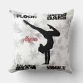 女体操フロア、バー、梁、ヴォールト冬 クッション (正面)