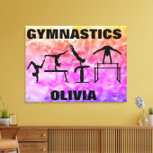 女体操レインボースワール キャンバスプリント (インサイチュ (リビング))