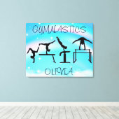 女体操レインボースワール キャンバスプリント (インサイチュ (ウッドフロア))