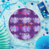 女体操誕生日パーティーセットカスタム ペーパープレート (パーティー)