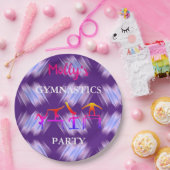 女体操誕生日パーティーセットカスタム ペーパープレート (パーティー)
