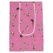 女体操誕生日プレゼント ミディアムペーパーバッグ (裏面)