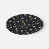 女体操、星のある女性体操選手 ペーパープレート (アングル)