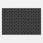 女体操、星のある女性体操選手 ラッピングペーパーシート (正面)