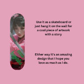 女侍 スケートボード