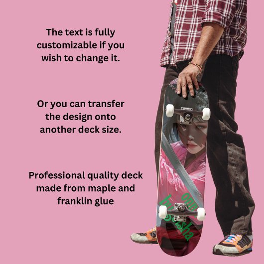 女侍 スケートボード