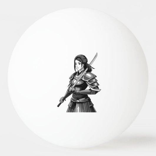 女侍 卓球ボール (裏面)