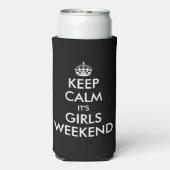 女保の子の週末を落ち着けおもしろい スリム缶クーラー (Seltzer裏面)
