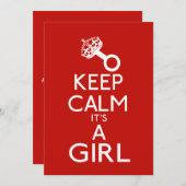 女保の子を落ち着ける 案内状 (正面/裏面)