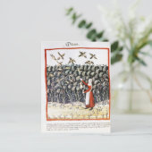 女保護のミレー ポストカード (スタンド正面)