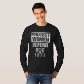 女保護性は1973年の女性の権利を守る Tシャツ (正面フル)