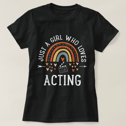 女優が好きな女の子のTシャツ Tシャツ (デザイン正面)