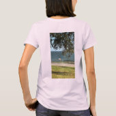 女優とエルドリッジ湖のTシャツ Tシャツ (裏面)