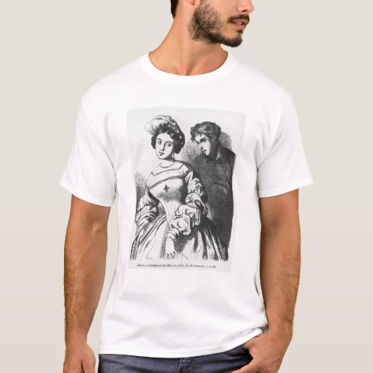 女優に話しているエチエンヌLousteau Tシャツ (正面)