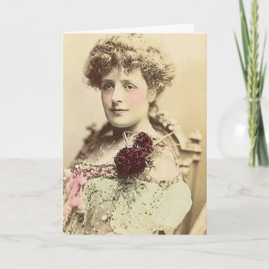 女優のフィリス・ブロートン カード (正面)