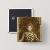 女優のヴィエラKomissarzhevskayaポートレート 缶バッジ (正面&裏面)