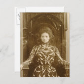 女優のヴェラ・コミサルツェヴスカヤのポートレート ポストカード (正面/裏面)