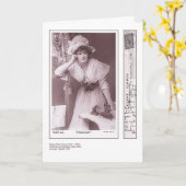 女優エレン・テリー・グリーティング・カード カード (黄色い花)