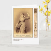 女優エレン・テリー・グリーティング・カード カード (黄色い花)