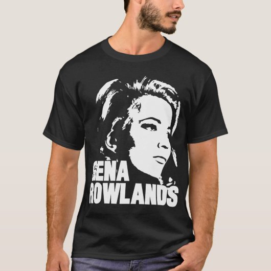 女優ジーナ・ロウランズ デザイン Tシャツ (正面)