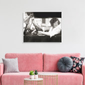 女優バックザホイール， 1921 キャンバスプリント (インサイチュ (リビング))