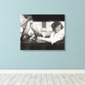 女優バックザホイール， 1921 キャンバスプリント (インサイチュ (ウッドフロア))