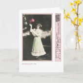 女優フィリスデアグリーティングカード カード (黄色い花)