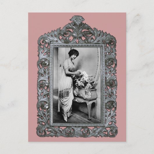 女優フランスの ポストカード (正面)