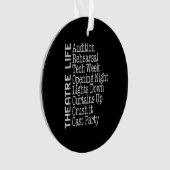 女優ブロードウェイ俳優ミュージカルラバー演技 オーナメント (正面)