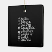 女優ブロードウェイ俳優ミュージカルラバー演技 セラミックオーナメント (左)