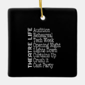 女優ブロードウェイ俳優ミュージカルラバー演技 セラミックオーナメント (正面)