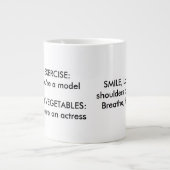 女優モデルのリマ前向きインダ ジャンボコーヒーマグカップ (正面)