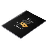 女優女優おもしろい劇場仮面ギフト ノートブック (左側)