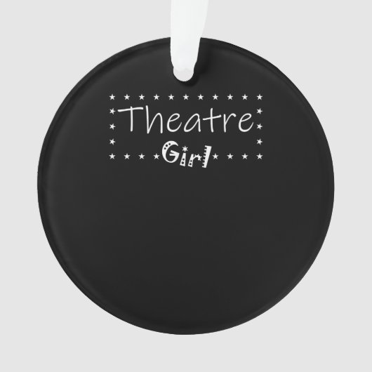 女優少女-ブロードウェイスター演技俳優女優 オーナメント (正面)