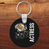 女優演技 キーホルダー (正面)