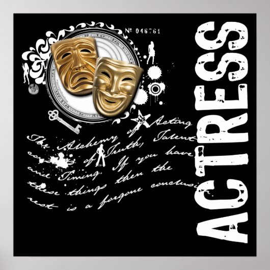 女優演技 ポスター (正面)