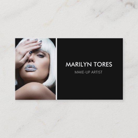 女優★·ヘアスタイリスト·モデル·ヘモダンッドショット★ 名刺 (正面)