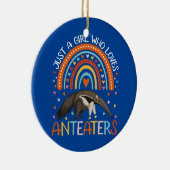 女児のカモシカが大好きな女の子 セラミックオーナメント (右)