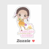 女児のメラニンプリンセスが女王になるトレーニング中 シール (シート)